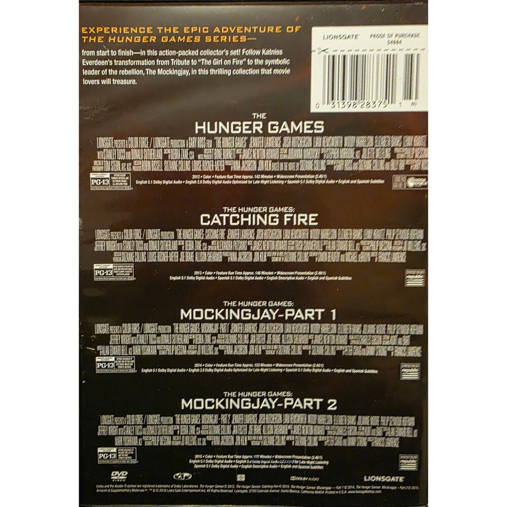 Hunger Games DVD Collection - Picture 2 of 5
